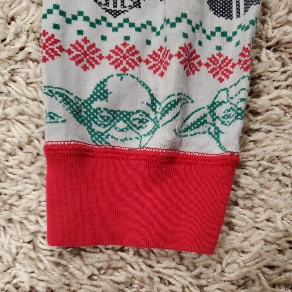 Hanna‎ Andersson Boys Pajama Pants 140 US 10 Organic Cotton Christmas Star Wars